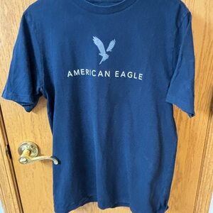 American Eagle Outfitters Navy Blue Graphic Tee
